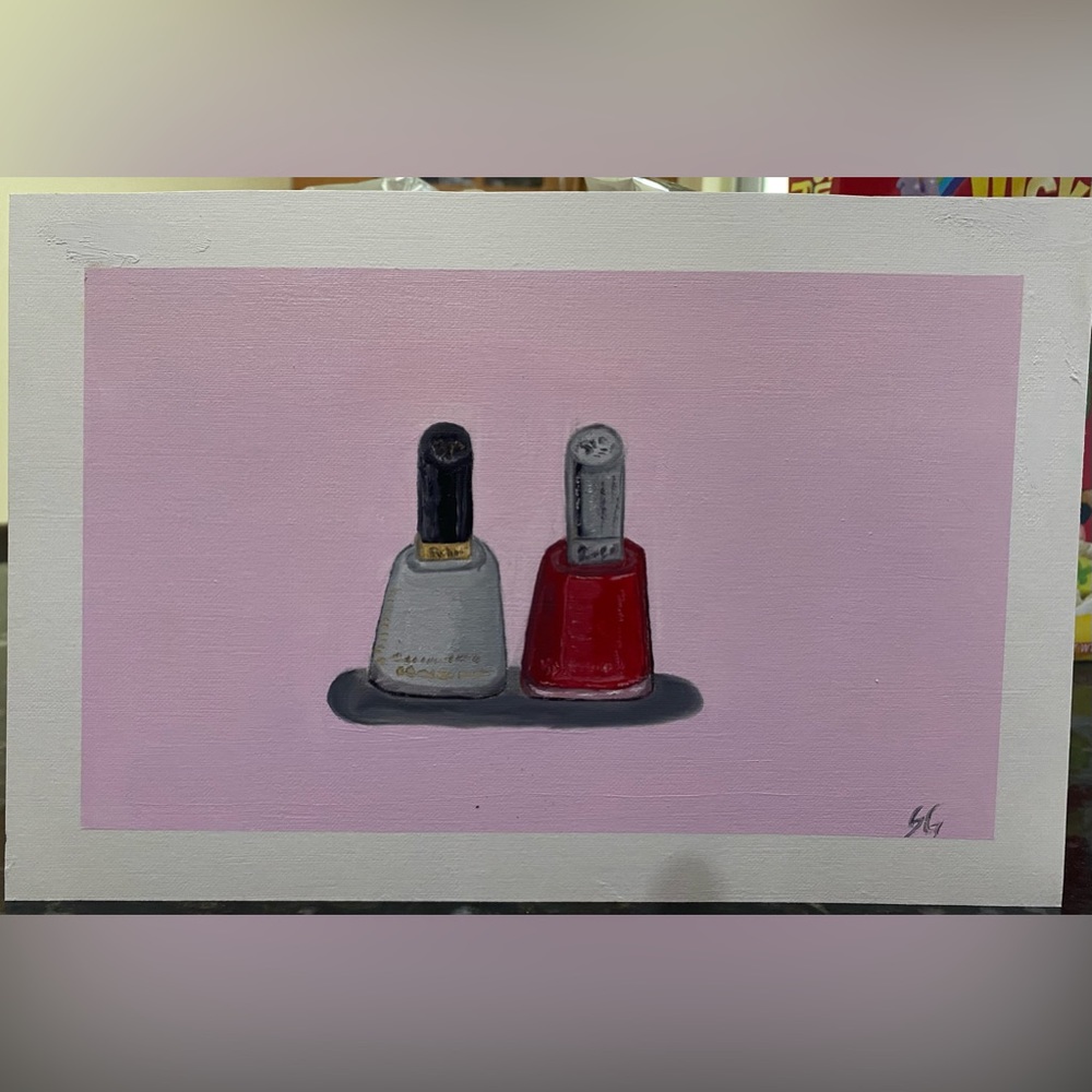 Nail polish 💅🏾 oil painting